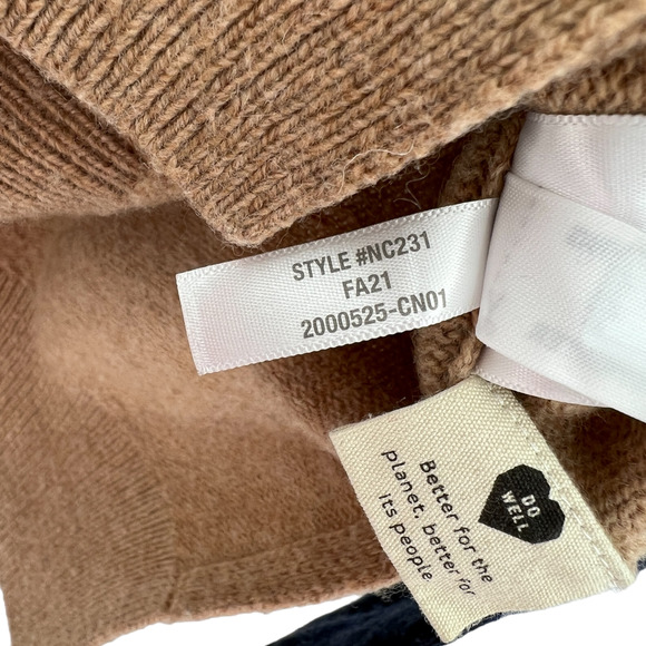 Madewell Hickory Turtleneck Sweater Colorblock NC231 - Picture 13 of 14